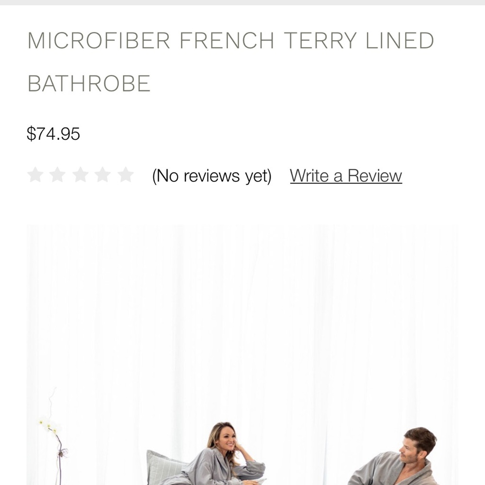 Boca Terry Bath Robe - Picture 3 of 3
